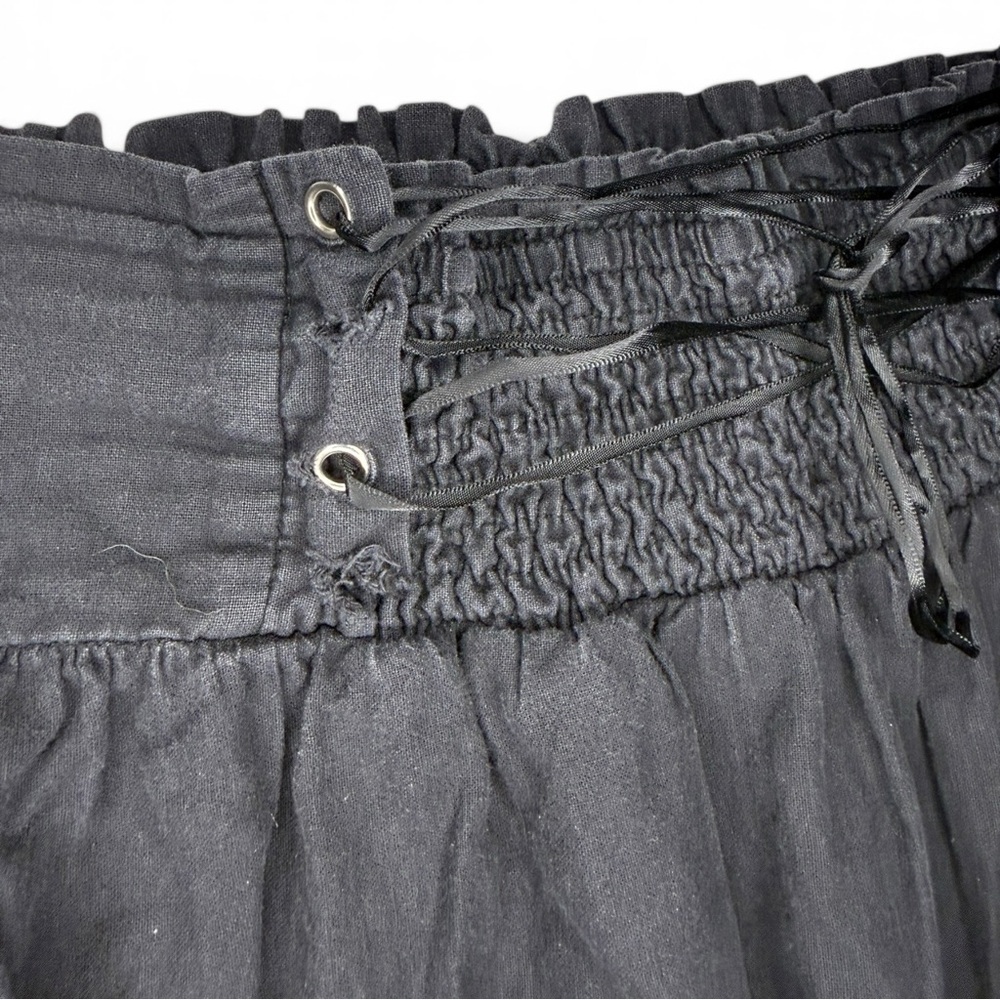 Black Maxi Lace Up Skirt - Picture 5 of 5